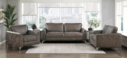 Home Elegance Cazon Brown Gray 3pc Living Room Set