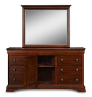 New Classic Furniture Versaille Cherry Dresser And Mirror
