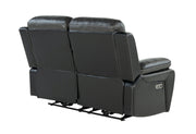 Global Furniture U5050 Black Charcoal Power Reclining Loveseat