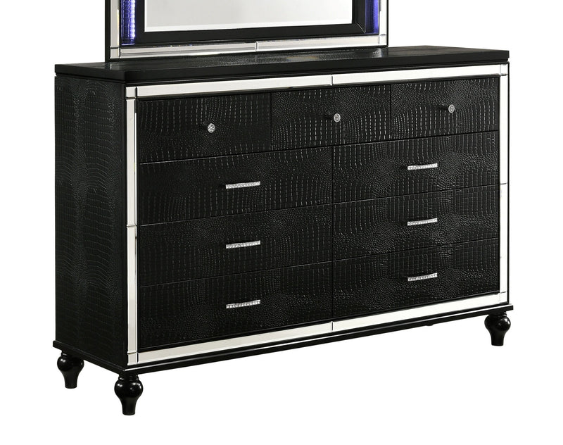 New Classic Furniture Valentino Black Dresser