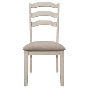 Coaster Furniture Ronnie Nutmeg Rustic Cream 5pc Dining Room Set