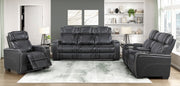 Home Elegance Apex Black 3pc Living Room Set