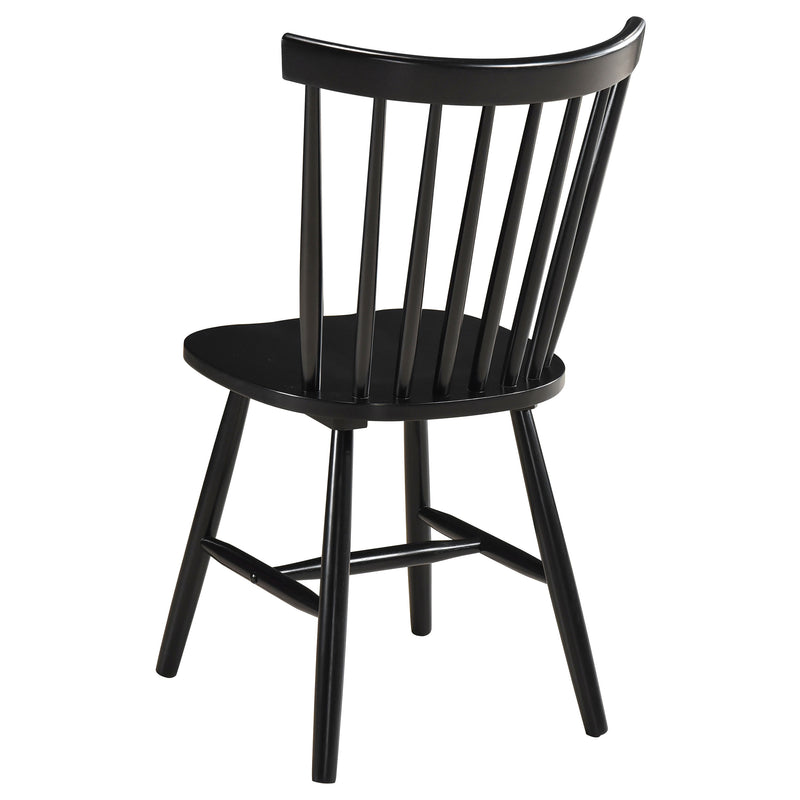 2 Coaster Furniture Hollyoak Black Dining Side Chairs