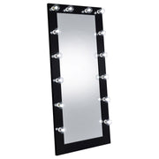 Coaster Furniture Zayan Black LED Floor Mirror
