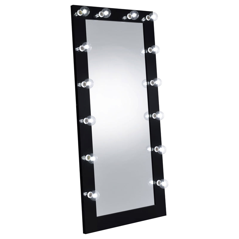 Coaster Furniture Zayan Black LED Floor Mirror