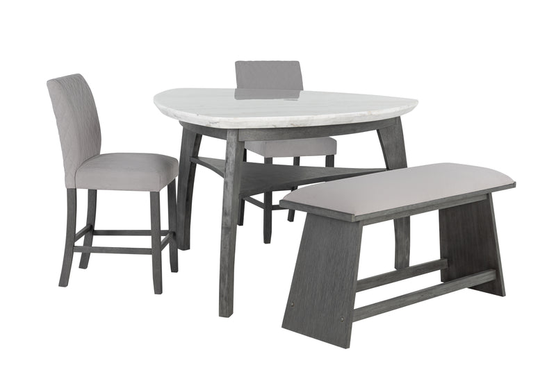 Global Furniture D8192 Light Grey 4pc Bar Height Set