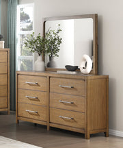 Home Elegance Charlotte Brown Dresser And Mirror
