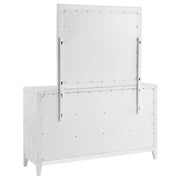 Coaster Furniture Marielle Distressed White Dresser with Mirror