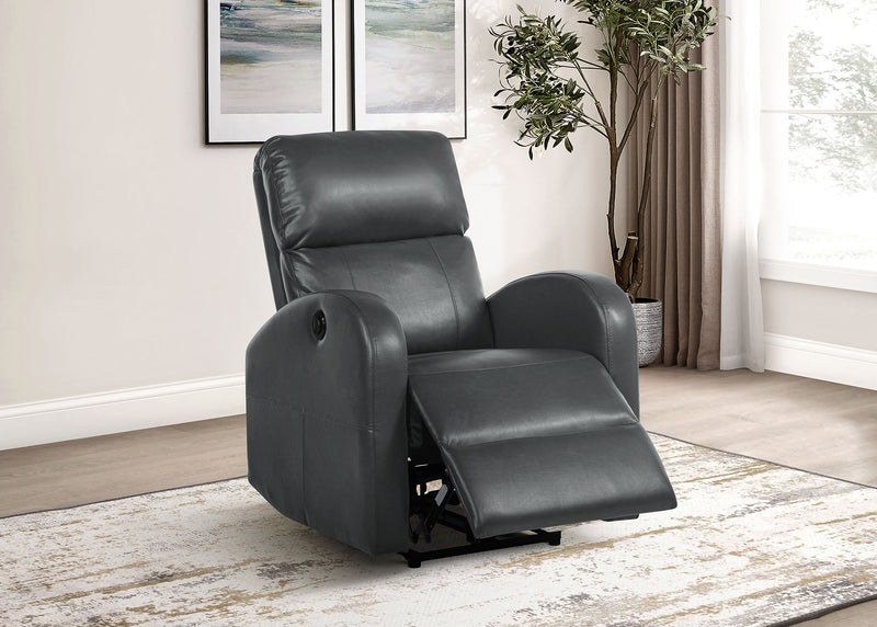 Coaster Furniture Grant Grey Power Recliner Chair