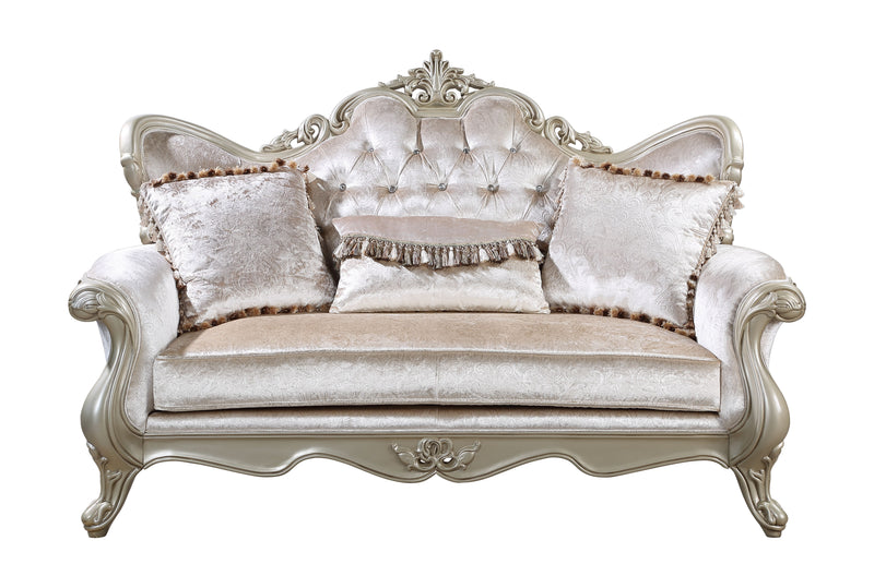 New Classic Furniture Monique White Loveseat