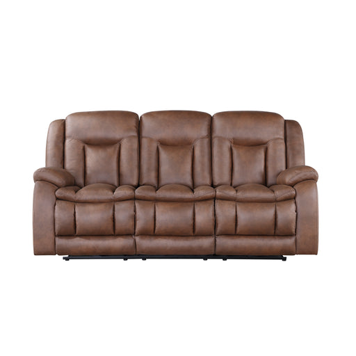 New Classic Furniture Morello Brown Sofa with Dual Recliner