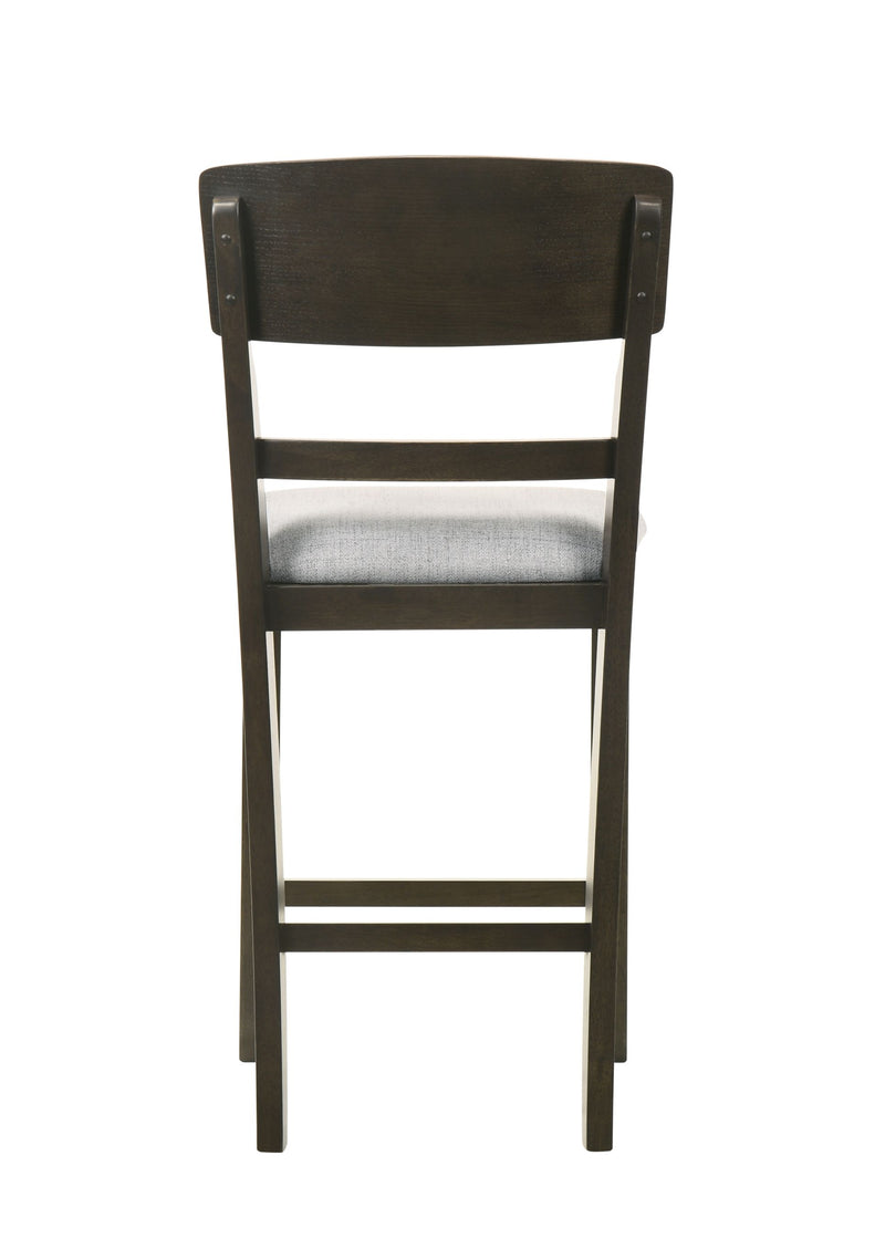 Crown Mark Oakly 7pc Counter Height Table Set