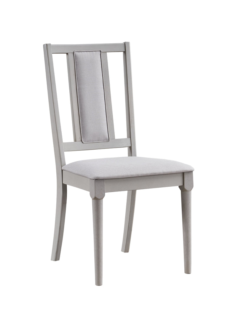 2 Acme Furniture Marta Beige Gray Side Chairs