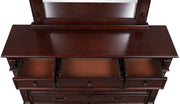 Glory Furniture Lyndon Cherry 9 Drawer Dresser