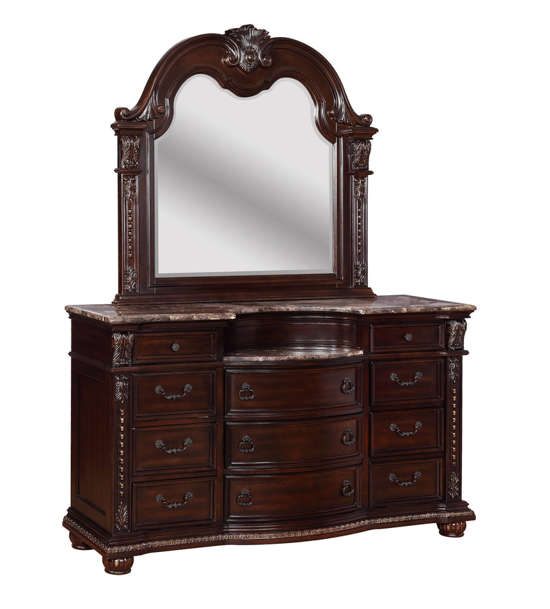 Crown Mark Stanley Dresser and Mirror