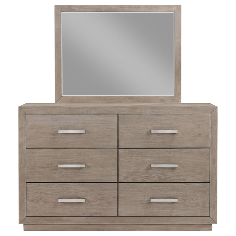 Coaster Furniture Kenora Barley Brown Beige Dresser and Mirror