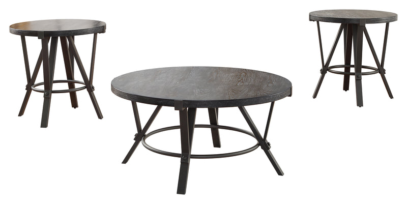 Steve Silver Portland Gunmetal Gray Coffee Table