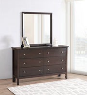 Glory Furniture Primo White Dresser and Mirror