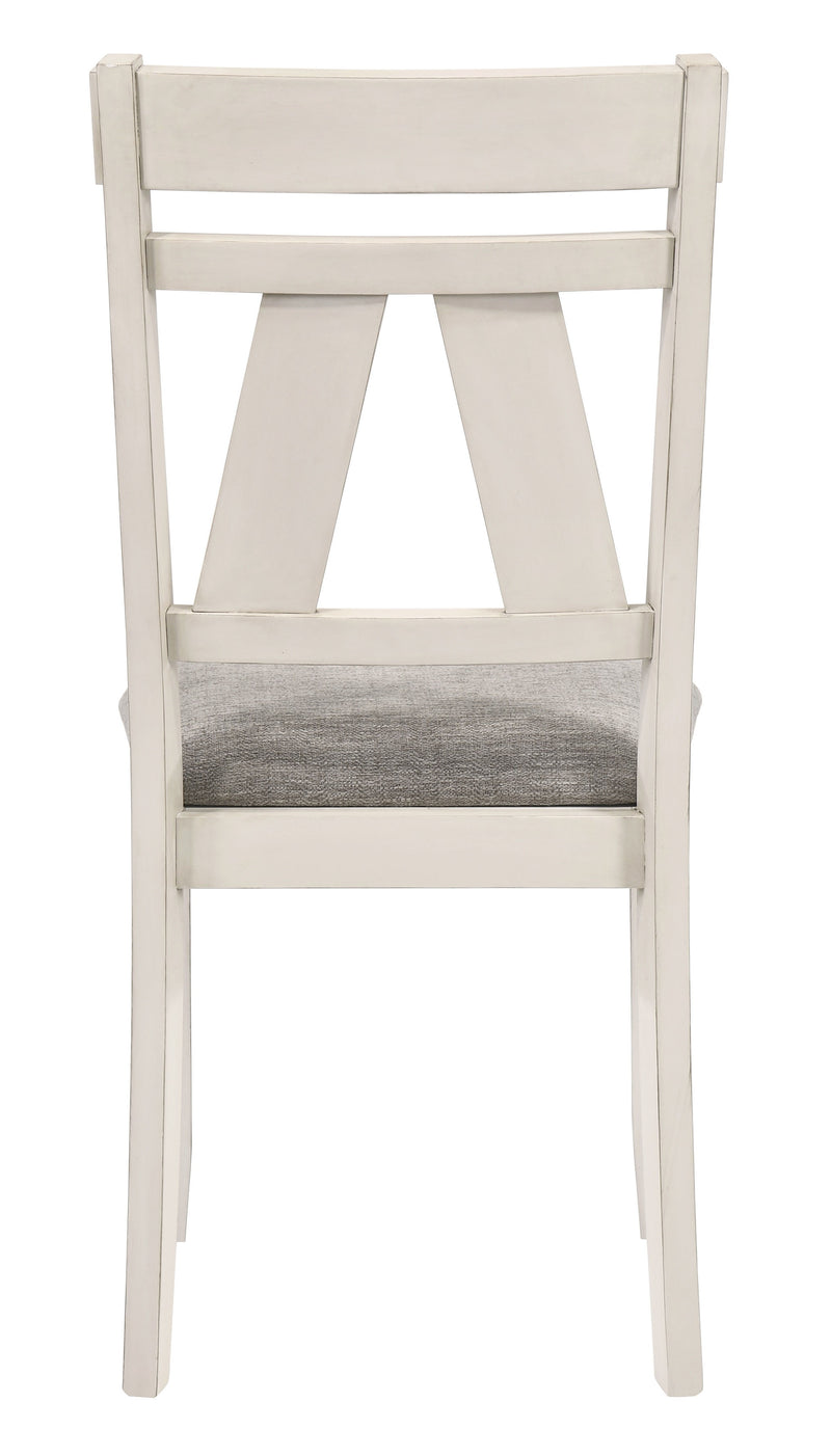 2 New Classic Furniture White Side Chairs