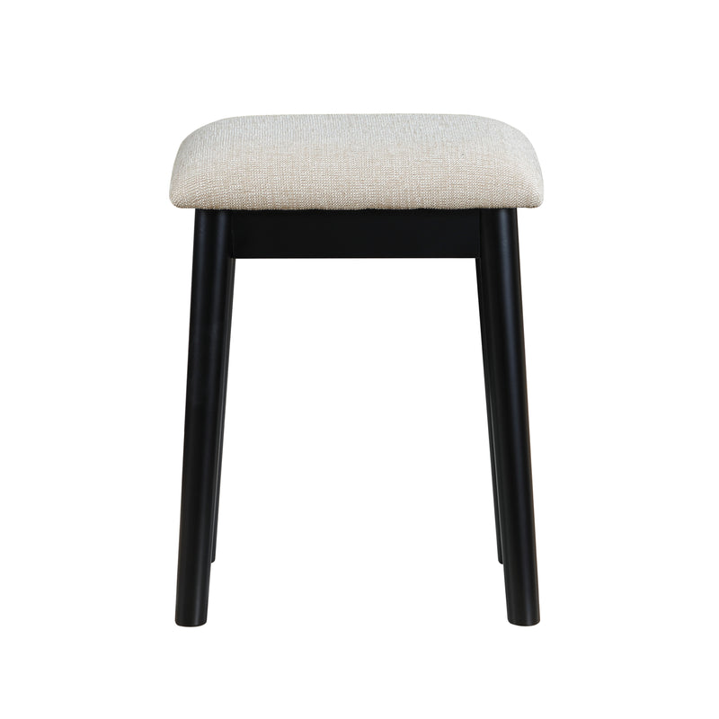 Home Elegance Camilla White Vanity Dresser with Mirror and Stool