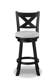 2 Crown Mark Kipper Dove Swivel Bar Stools