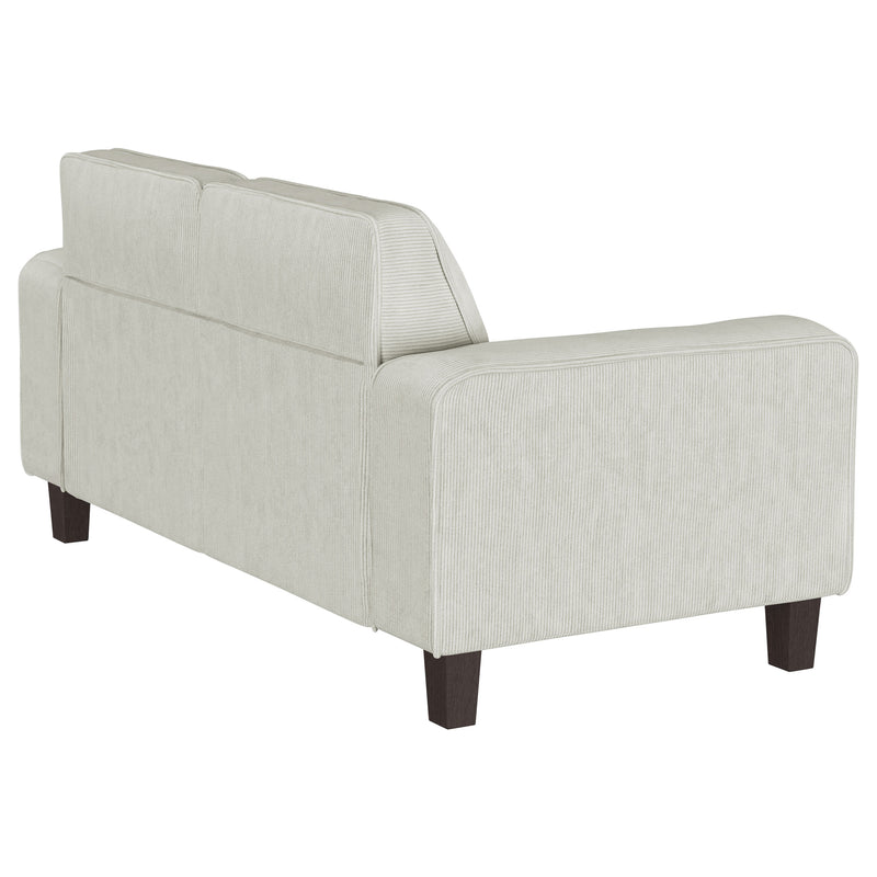 Coaster Furniture Deerhurst Greige Beige Grey Tufted Loveseat