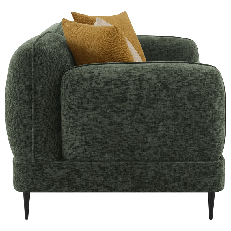 Coaster Furniture Jade Green Track Arm Loveseat