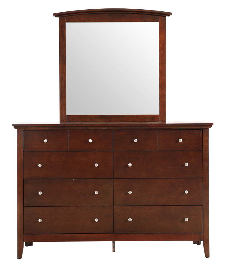 Glory Furniture Hammond Black Dresser and Mirror