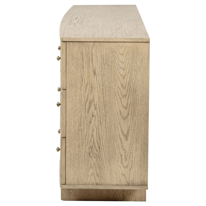 Coaster Furniture Kailani Beige Oak 9 Drawer Dresser