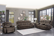 Home Elegance Madrona Hill Brown 2pc Living Room Set