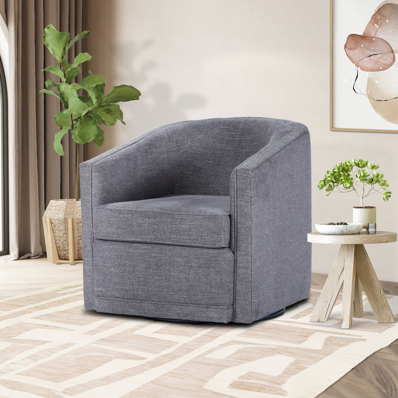 New Classic Furniture Poppy Blue Swivel Chair