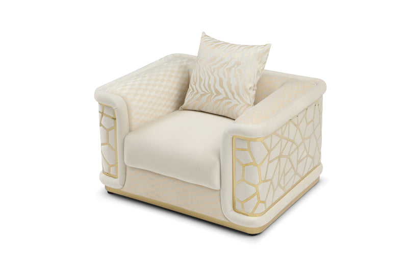 Glory Furniture Talia Ivory Chair