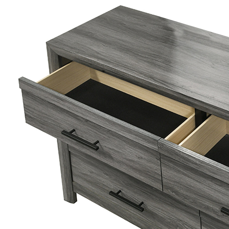 Galaxy Home Denver Gray Dresser and Mirror