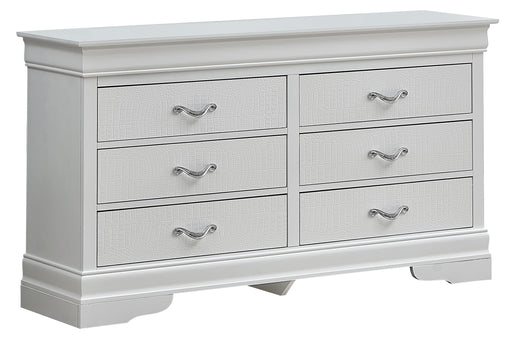 Glory Furniture Lorana White Pearl Dresser