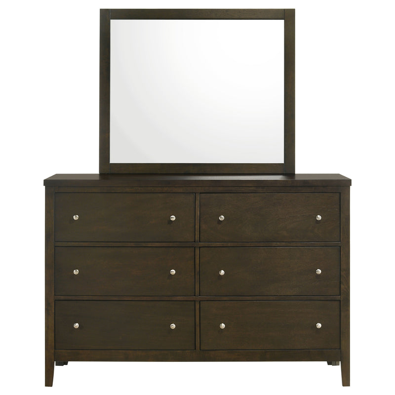 Coaster Furniture Wilkes Dark Cocoa Brown Dresser and Mirror