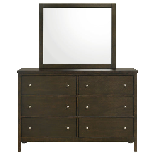 Coaster Furniture Wilkes Dark Cocoa Brown Dresser and Mirror