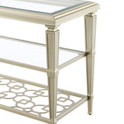 Acme Furniture Zaba Champagne Rectangle End Table