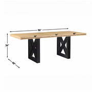 Steve Silver Magnolia Light Brown Black 96 Inch Counter Table