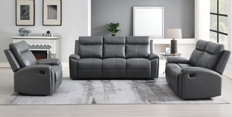 Steve Silver Gaston Gray Manual Sofa