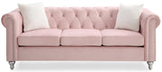 Glory Furniture Raisa Gray Velvet Sofa