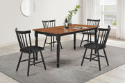 Coaster Furniture Hollyoak Black 5pc Dining Room Set