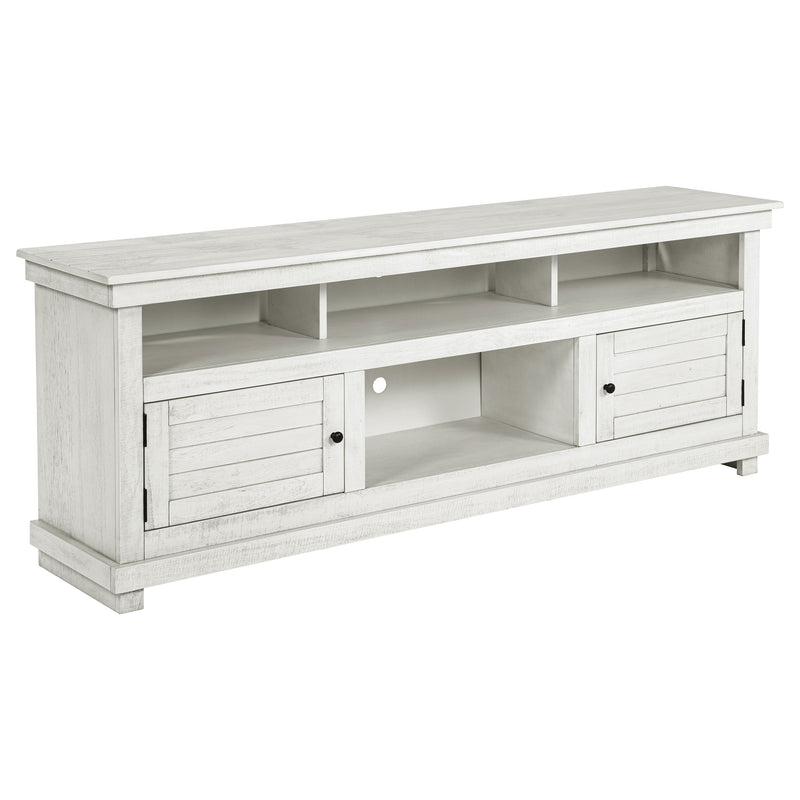 Coaster Furniture Payne Distressed White 70 Inch TV Stand