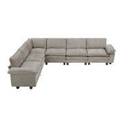 Home Elegance Dublin Pewter 6pc Modular Sectional