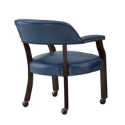 Steve Silver Tournament Brown Arm Chair with Casters