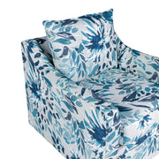 New Classic Furniture Sylvie Blue White Swivel Chair