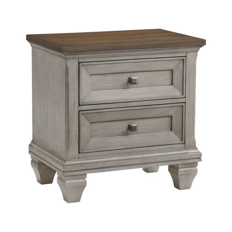 Home Elegance Renton Brown Gray Night Stand