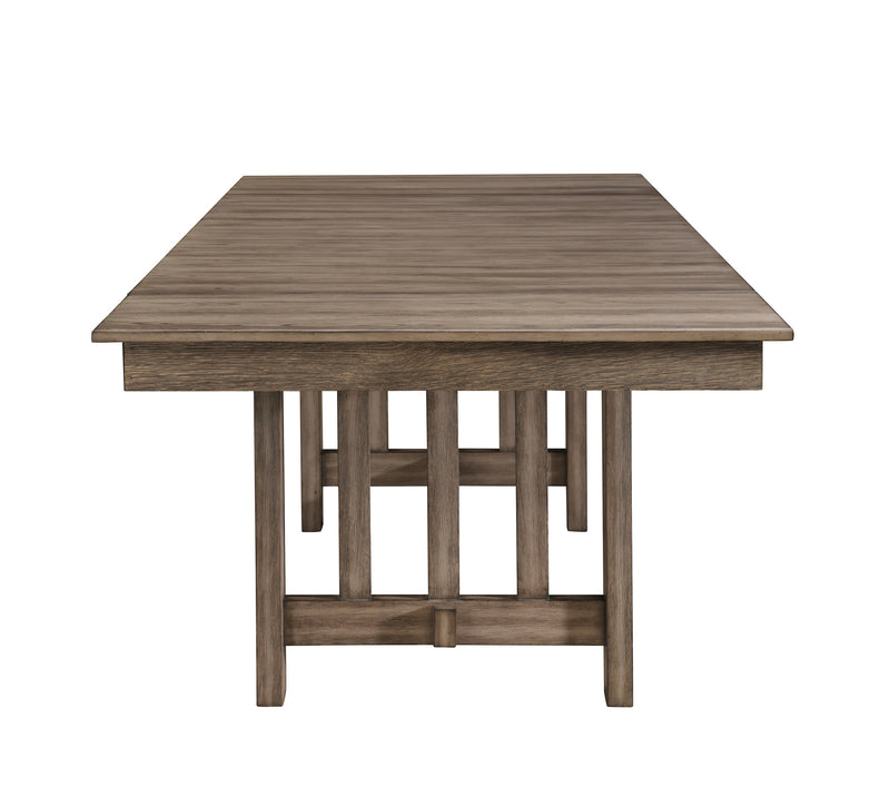 New Classic Furniture Harrisburg Walnut Dining Table
