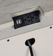 Steve Silver Highland Park Cathedral White Nightstand