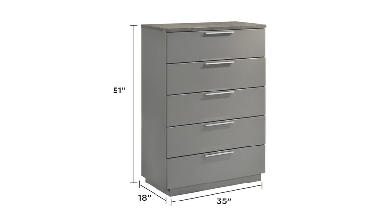 Galaxy Home Elara Gray Chest