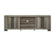 Crown Mark Rangley Grey Brown TV Stand